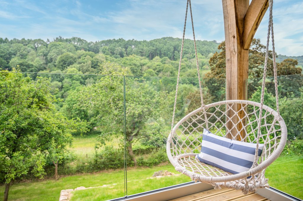 Swing seat at the Sailmakers View, Wye Valley