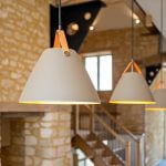The Tithe Barn Stanley Downton kitchen Lights